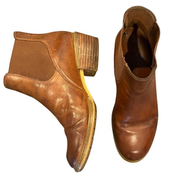 Timberland Sutherlin Bay Low Leather Chelsea Boots A2EFF Sz 7.5M Brown #341B - Picture 3 of 8